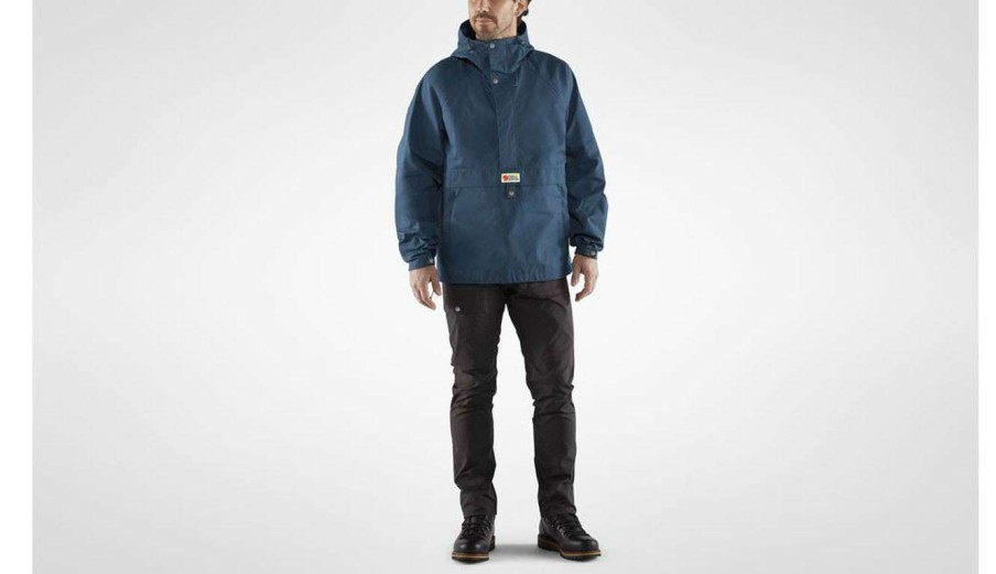 Clothing * | Fjallraven Vardag Anorak M Storm Cheap Online Blue