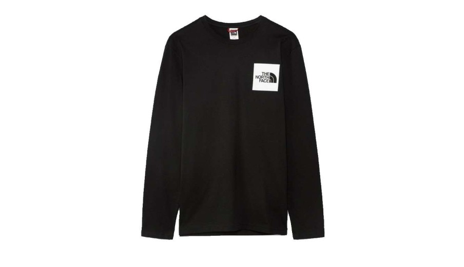 Clothing * | The North Face Fine Ls Tee Flash Sale Black