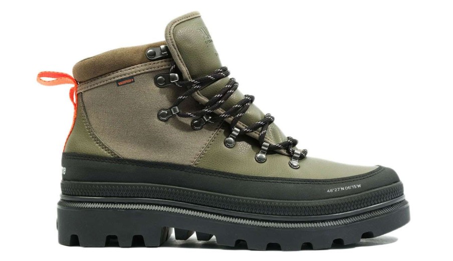 Men * | Palladium Pallatrooper Hiker Wp+ Cheap Online Green