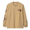 Clothing * | Carhartt Wip L/S Stronger T-Shirt Dusty H Sale Brown