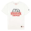 Clothing * | Champion X Stranger Things Men S T-Shirt Top Selling White