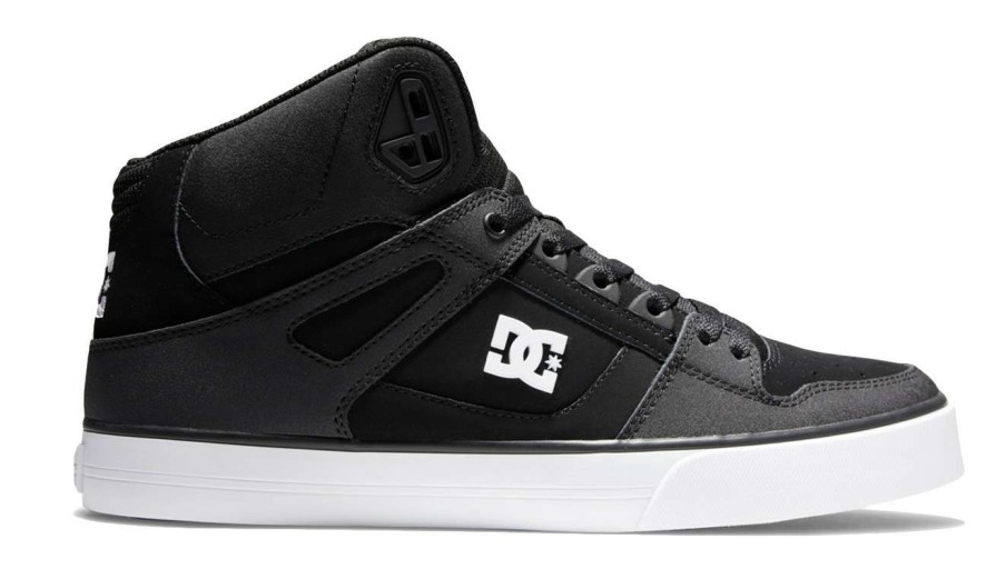 Men * | Dc Shoes Pure High Top Wc / /White Low Price Black