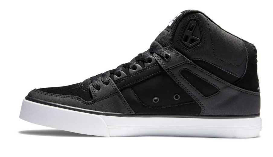 Men * | Dc Shoes Pure High Top Wc / /White Low Price Black