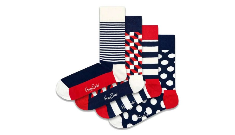 Clothing * | Happy Socks 4-Pack Classic Gift Set Low Price Multicolor