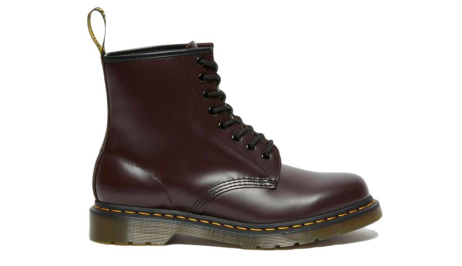 Men * | Dr. Martens 1460 Smooth Leather Lace Up Best Sale Burgundy