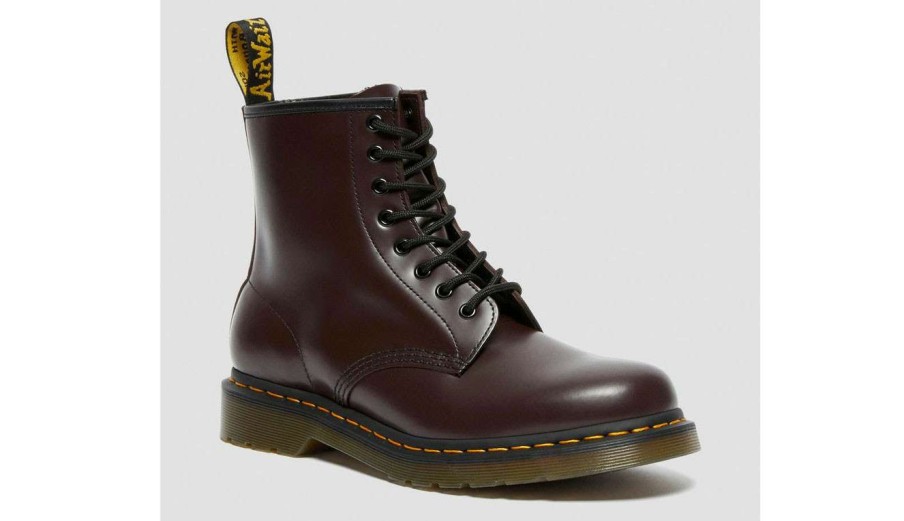 Men * | Dr. Martens 1460 Smooth Leather Lace Up Best Sale Burgundy