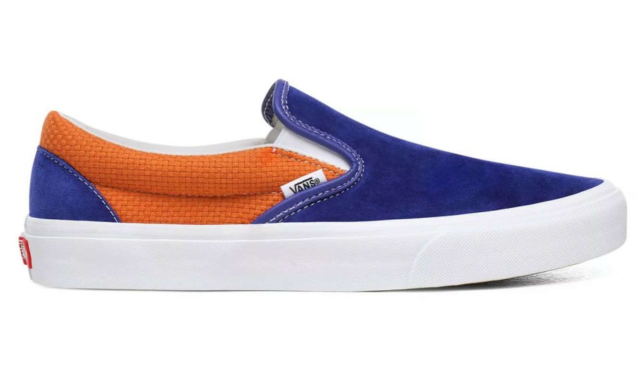 Men * | Vans Ua Classic Slip-On (P&C) Ryl Bl/Apricot Buff Promotions Blue