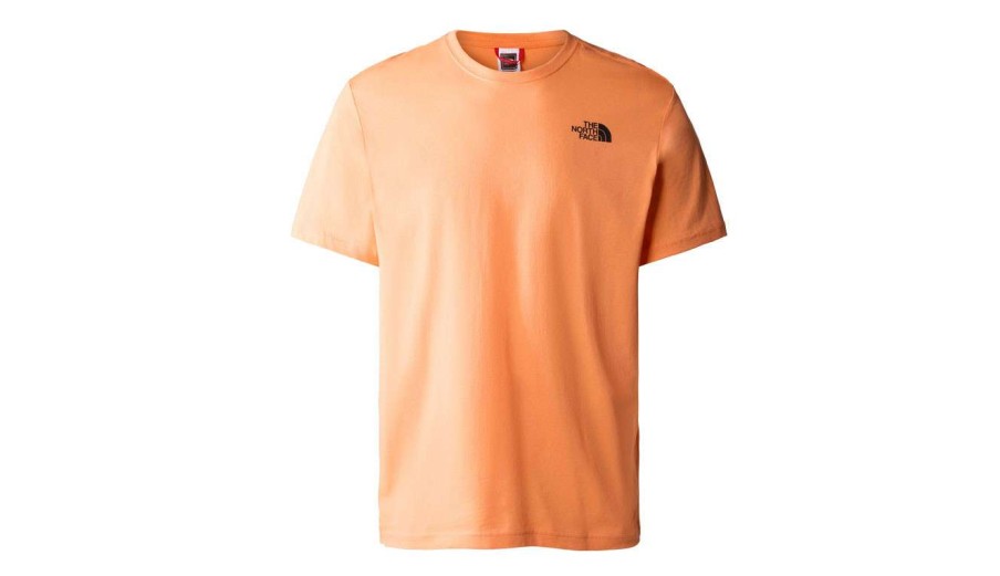 Clothing * | The North Face M S/S Red Box Tee Excellent Orange