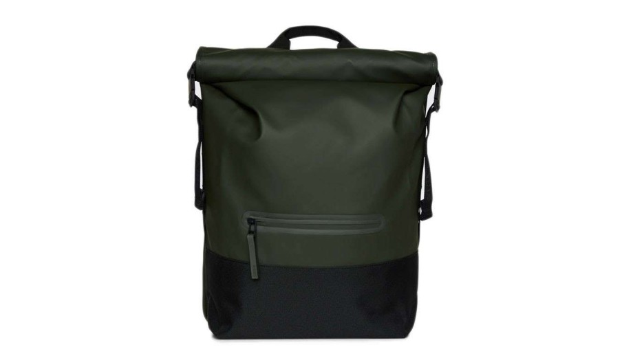 Bags * | Rains Trail Rolltop Backpack Bestsellers Green