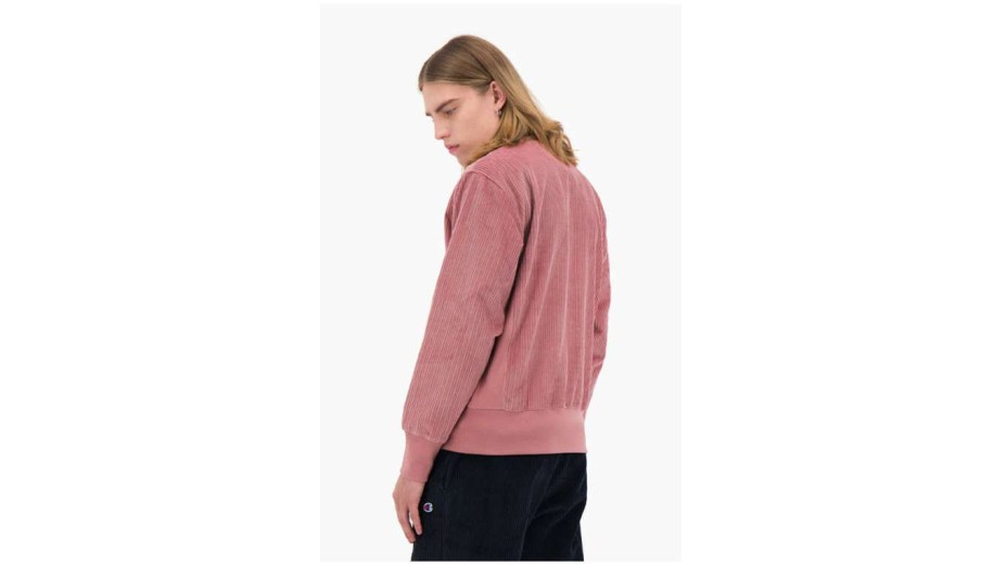 Clothing * | Champion Corduroy Small Script Logo Sweatshirt Shop Pink