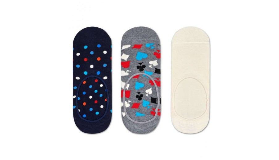 Clothing * | Happy Socks 3-Pack Dot Liner Sock Clearance Multicolor