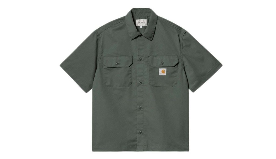 Clothing * | Carhartt Wip S/S Craft Shirt Opening Sales Green