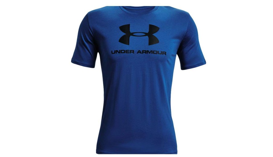 Clothing * | Under Armour Sportstyle Logo Short Sleeve T-Shirt Top Sell Blue