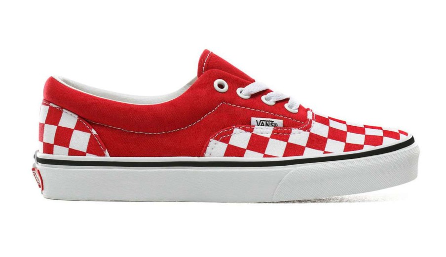 Men * | Vans Era Checkerboard Racing Top Sellers Red