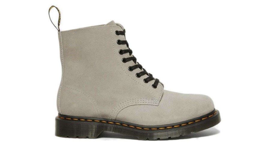 Men * | Dr. Martens 1460 Pascal Suede Lace Up Boots Hot Selling Grey