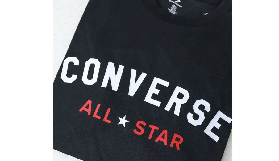 Clothing * | Converse All Star Tee Excellent Black