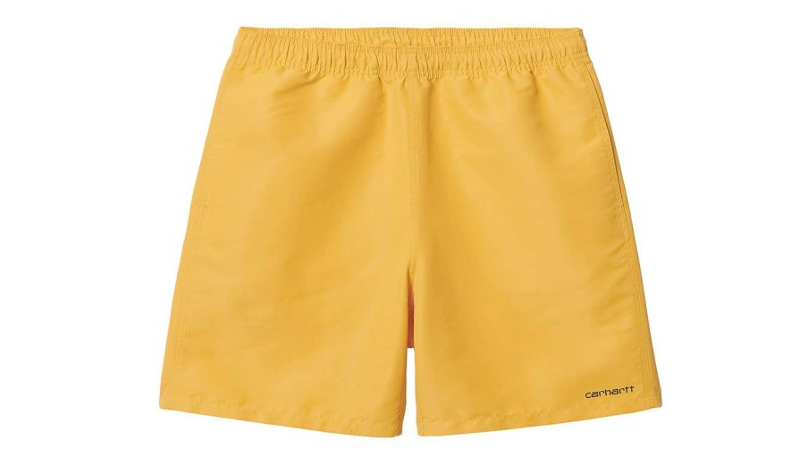 Clothing * | Carhartt Wip Island Swim Trunks Quick Delivery Yellow