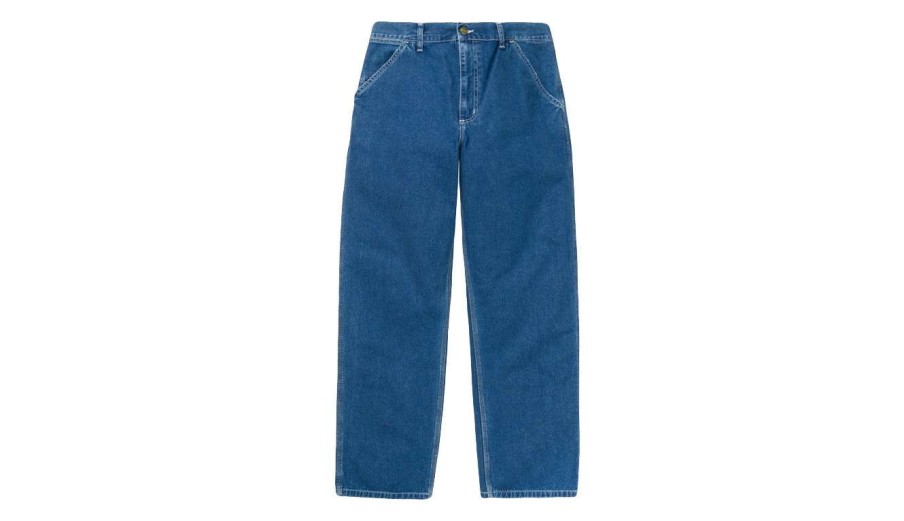 Clothing * | Carhartt Wip Simple Pant (Stoned) Cheaper Blue