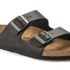 Men * | Birkenstock Arizona Natural Leather Narrow Fit Latest Fashion Black