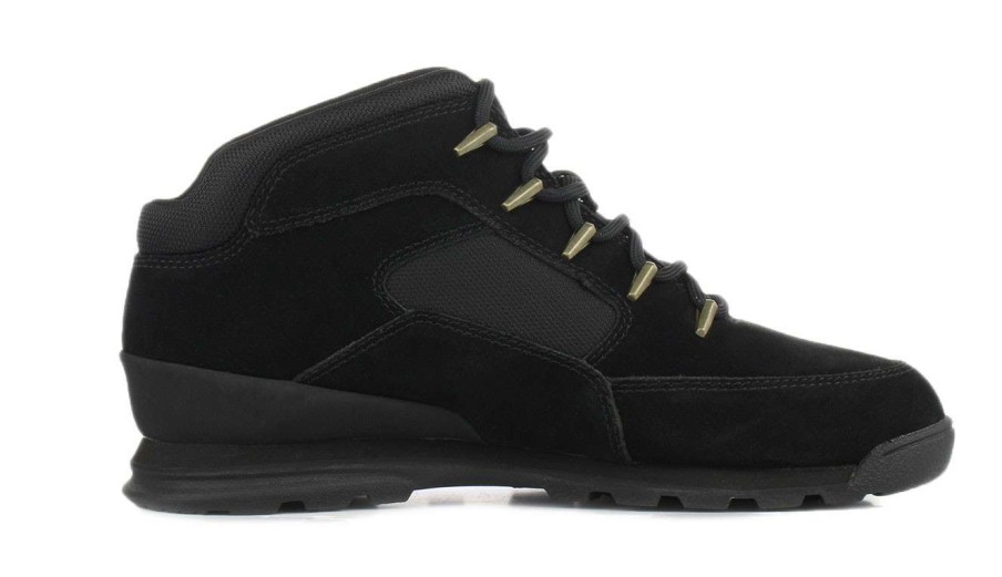 Men * | Timberland Euro Rock Mid Hiker Suede Flash Sale Black