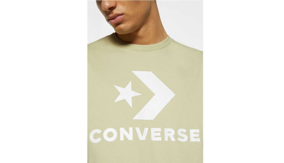 Clothing * | Converse Center Front Star Chevron Tee Clearance Sale Green