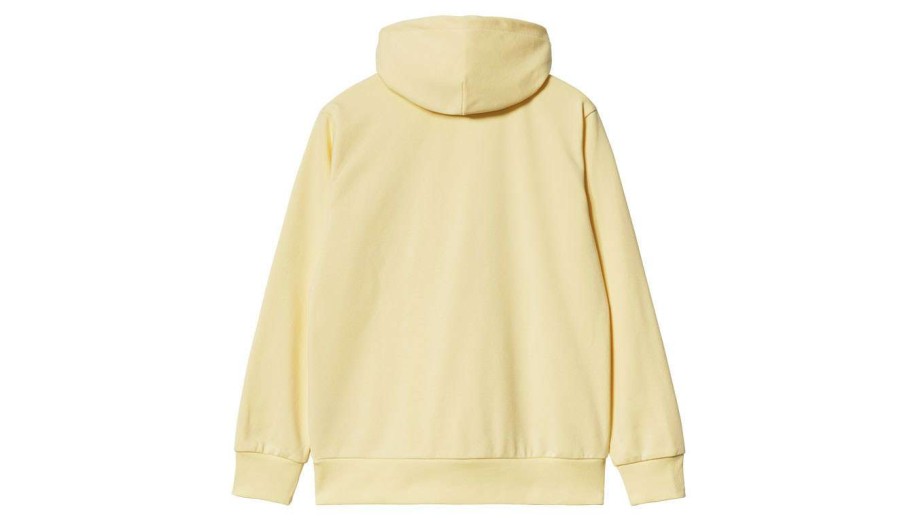 Clothing * | Carhartt Wip Hooded Script Embroidery Soft Cheap Online Yellow