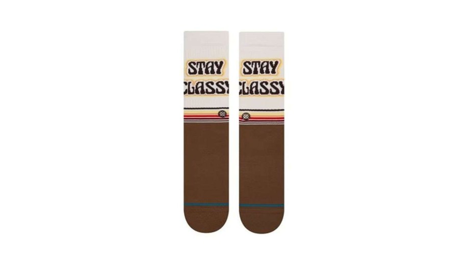 Clothing * | Stance Anchorman Unique New York Crew Socks Cheaper Brown