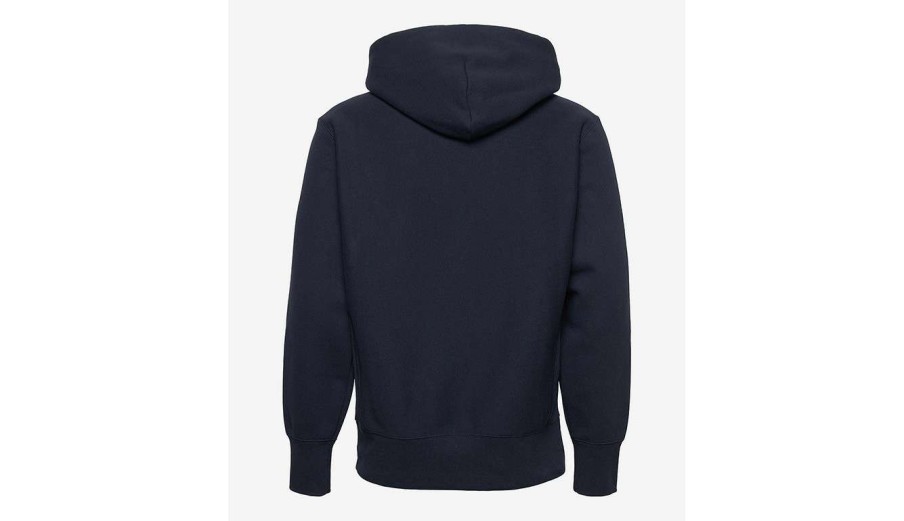 Clothing * | Champion Reverse Weave Hooded Sweatshirt Promotion Blue