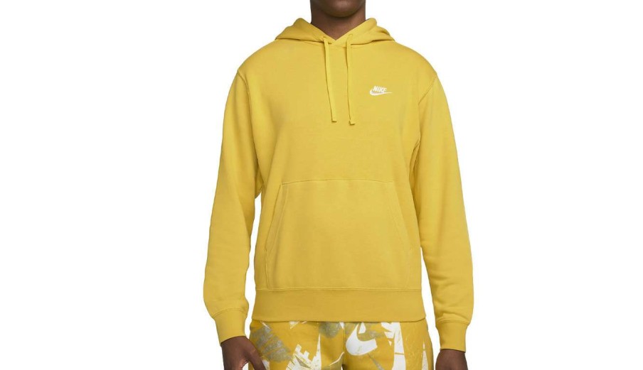 Clothing * | Nike Sportswear Club Pullover Hoodie Discounts Yellow