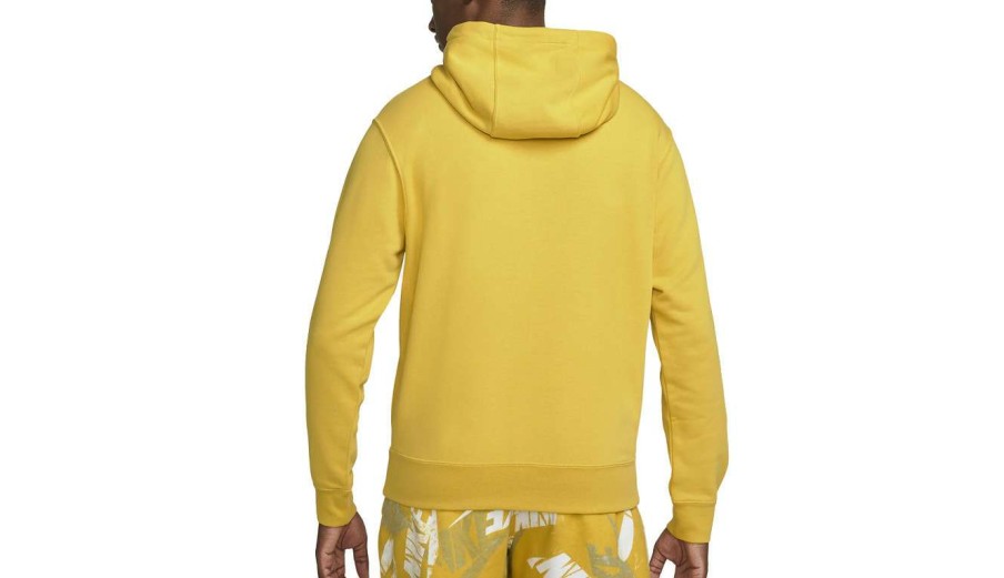 Clothing * | Nike Sportswear Club Pullover Hoodie Discounts Yellow