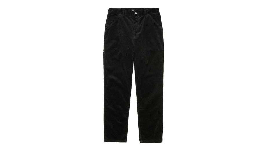 Clothing * | Carhartt Wip Single Knee Pant Rinsed Tendy Style Black