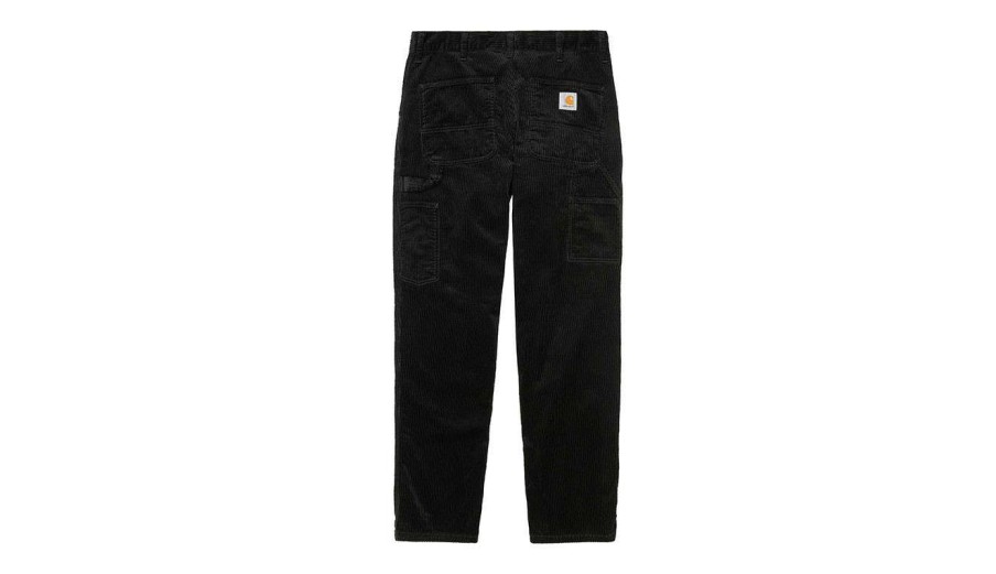 Clothing * | Carhartt Wip Single Knee Pant Rinsed Tendy Style Black