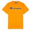 Clothing * | Champion Script Logo T-Shirt Opening Sales Orange