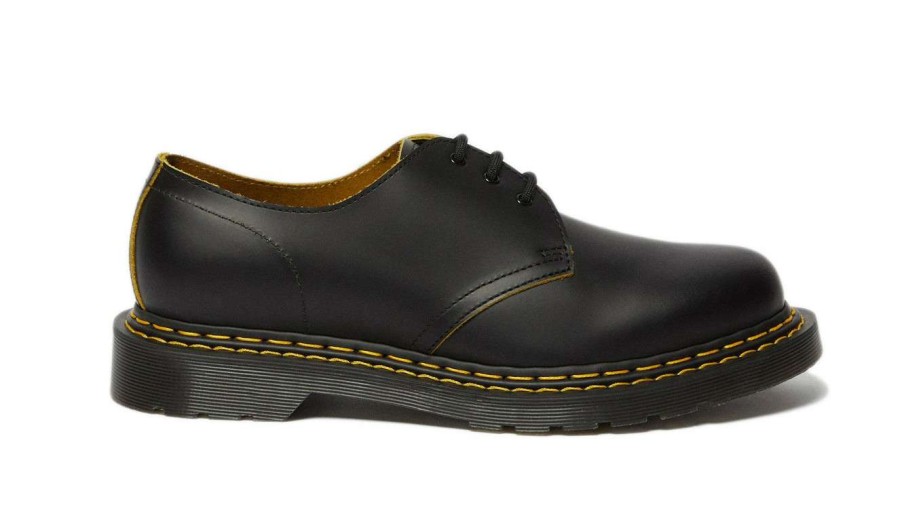 Men * | Dr. Martens 1461 Double Stitch Leather Exclusive Design Black