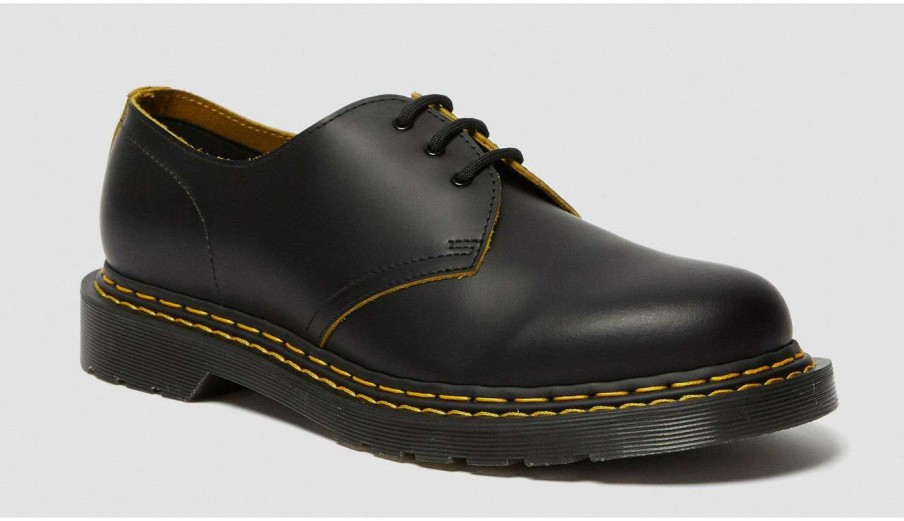 Men * | Dr. Martens 1461 Double Stitch Leather Exclusive Design Black