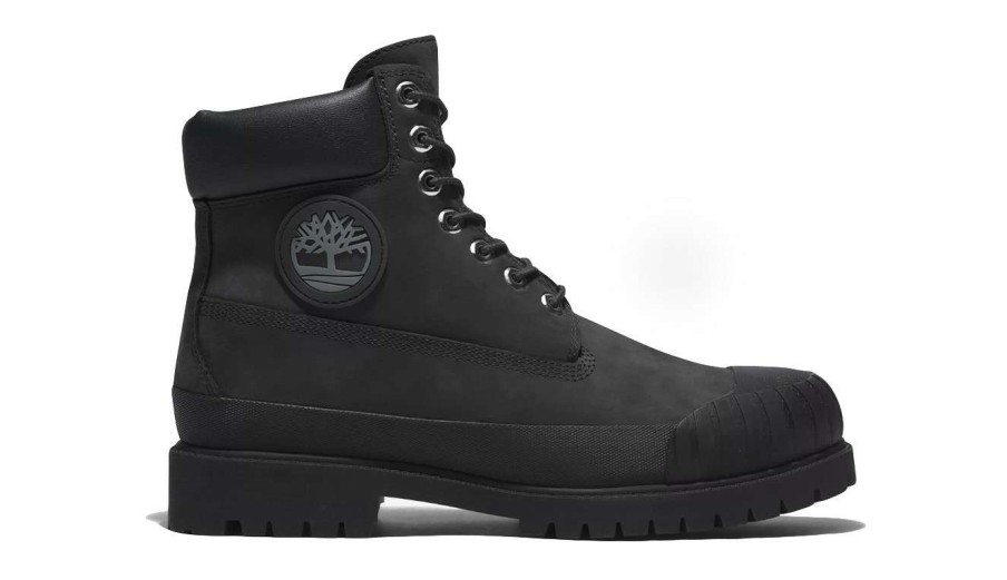 Men * | Timberland Premium 6 Inch Rubber-Toe Boots Special Black