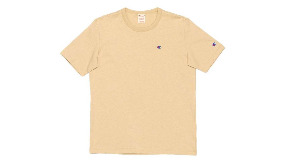 Clothing * | Champion Crewneck T-Shirt New Threads Yellow