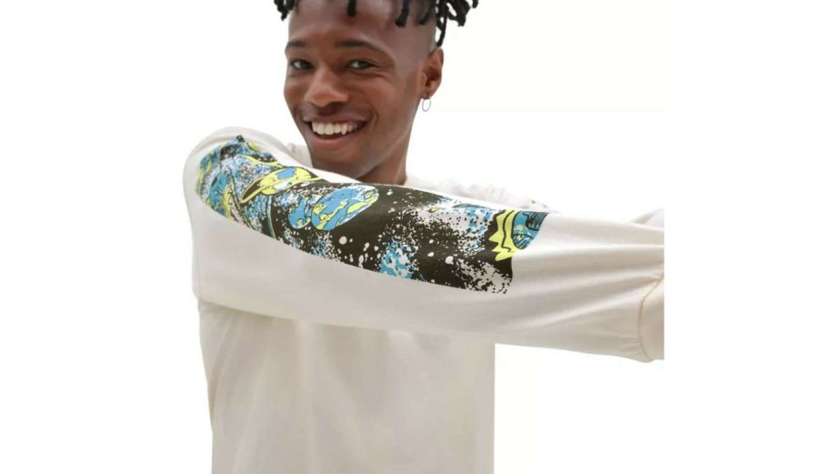 Clothing * | Vans Anaheim Space Galaxy L/S Promotion White