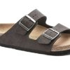 Men * | Birkenstock Arizona Vegan Narrow Fit Closeout Sale Brown