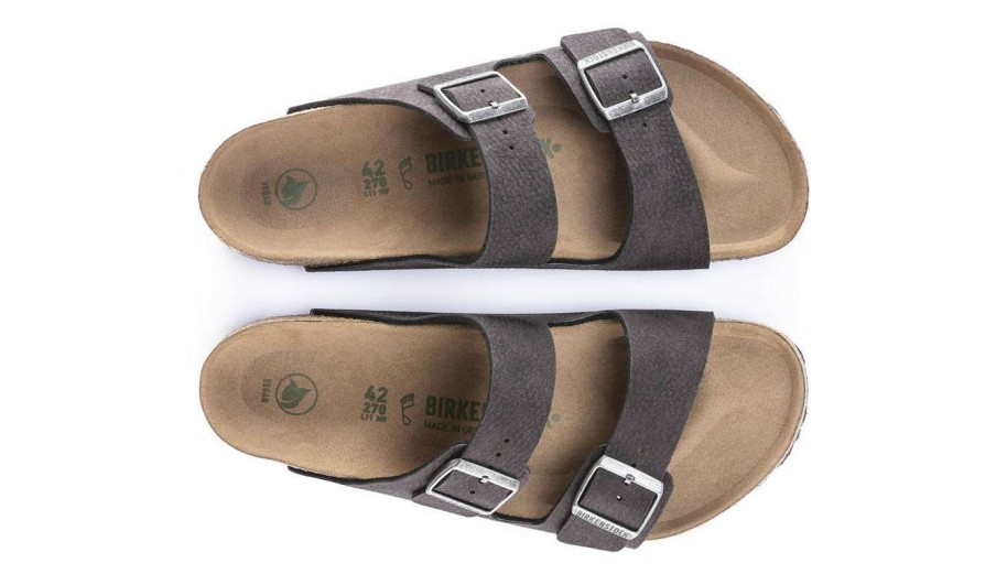 Men * | Birkenstock Arizona Vegan Narrow Fit Closeout Sale Brown