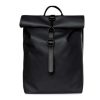 Bags * | Rains Rolltop Rucksack Mini Good Quality Black