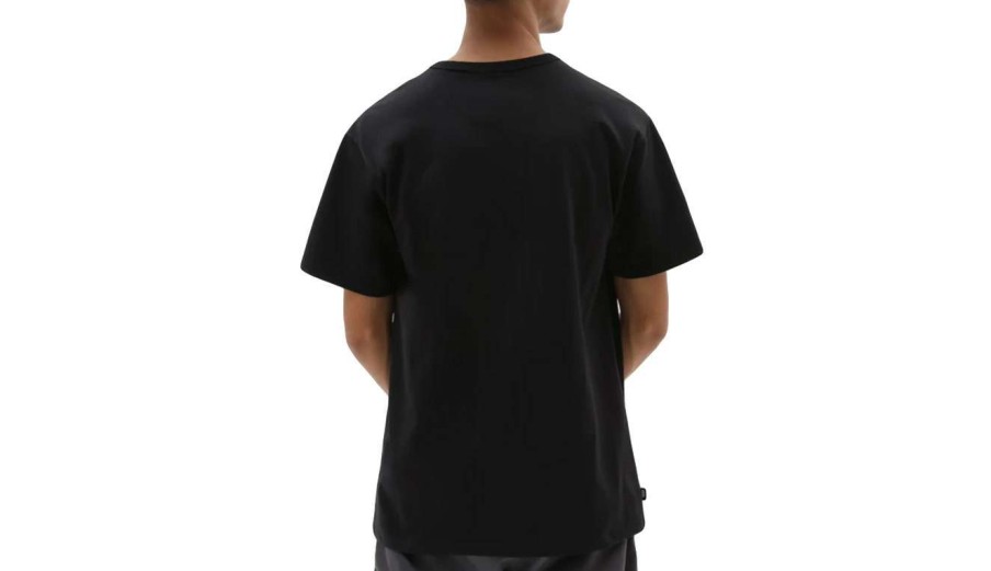 Clothing * | Vans Off The Wall Front Patch T-Shirt Best Choice Black