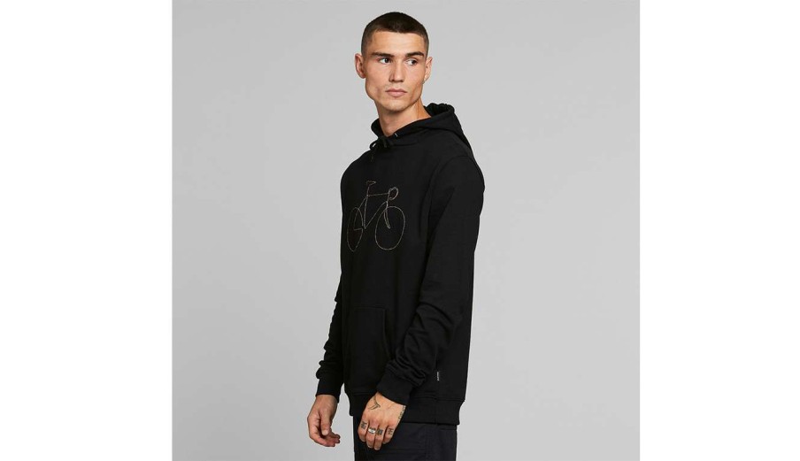 Clothing * | Dedicated Hoodie Falun Rainbow Bicycle Cheap Online Black