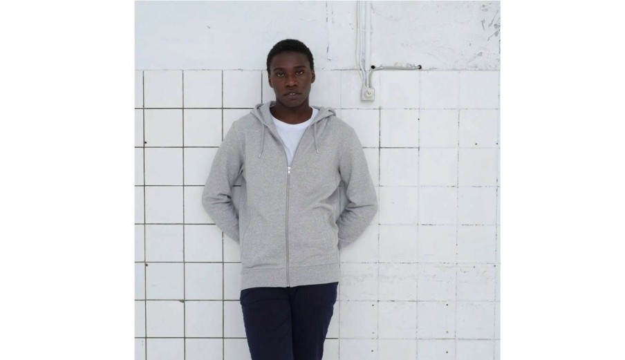 Clothing * | By Garment Makers The Organic Hoodie Free Delivery Grey