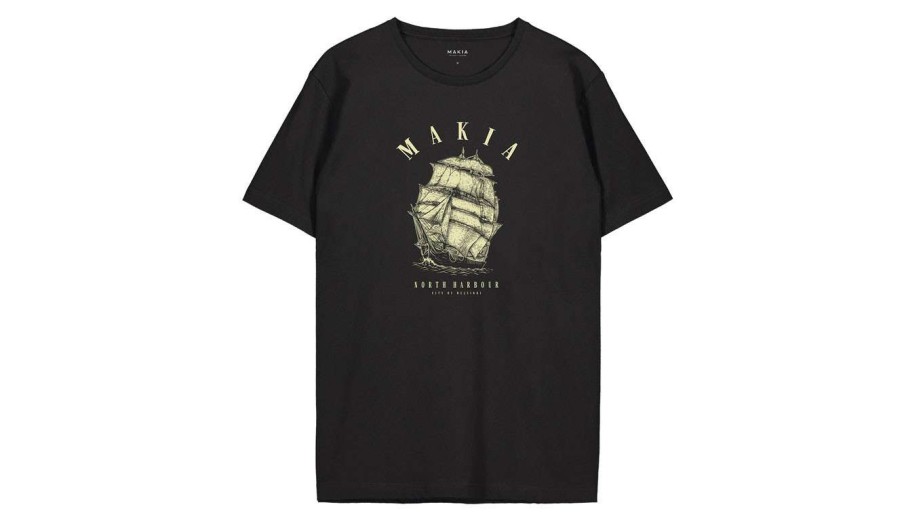 Clothing * | Makia O-Hoi T-Shirt M Premium Black