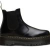 Men * | Dr. Martens 2976 Polished Smooth Platform Chelsea Boots Outlet Black