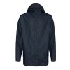 Clothing * | Rains Jacket Navy Low Price Blue