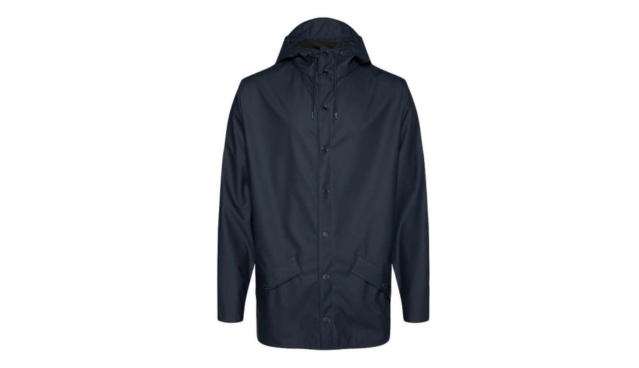 Clothing * | Rains Jacket Navy Low Price Blue