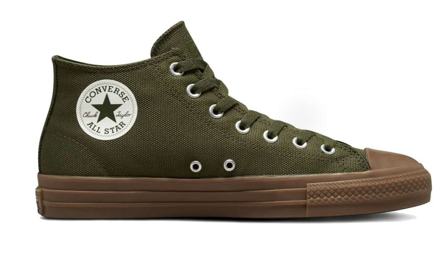 Men * | Converse All Star Pro Cordura Canvas Mid Discount Sale Green