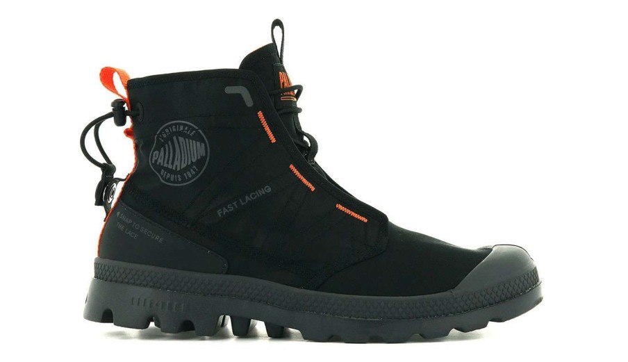 Men * | Palladium Pampa Travel Lite New Threads Black